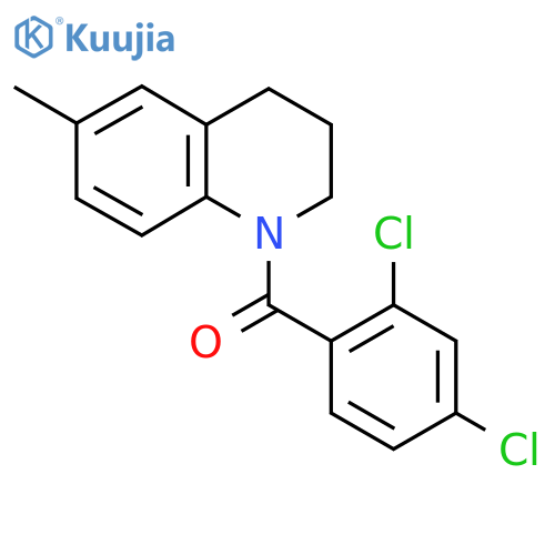 2,4-Dichlorophenyl 6-methyl(1,2,3,4-tetrahydroquinolyl) ketone structure