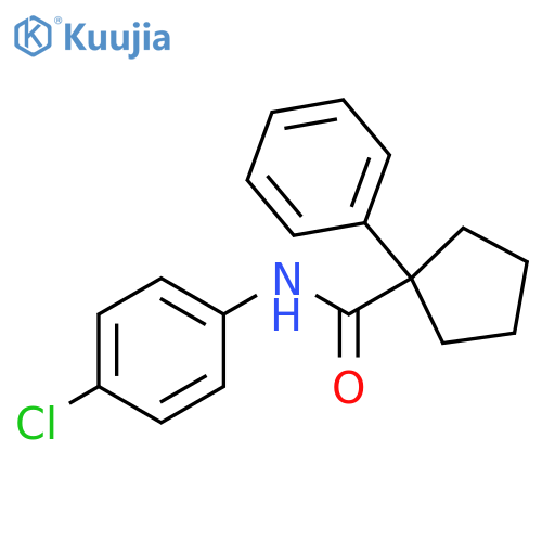 N-(4-chlorophenyl)-1-phenylcyclopentanecarboxamide structure
