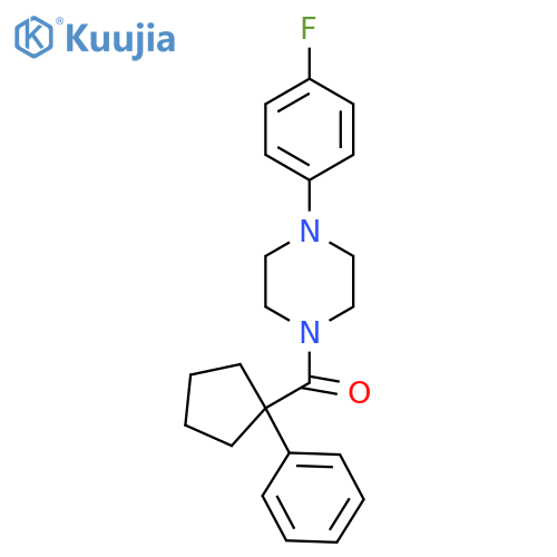 4-(4-Fluorophenyl)piperazinyl phenylcyclopentyl ketone structure