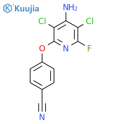 4-(4-Amino-3,5-dichloro-6-fluoro-2-pyridyloxy)benzenecarbonitrile structure