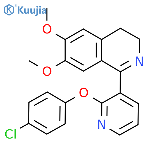 1-[2-(4-Chlorophenoxy)pyridin-3-yl]-6,7-dimethoxy-3,4-dihydroisoquinoline structure