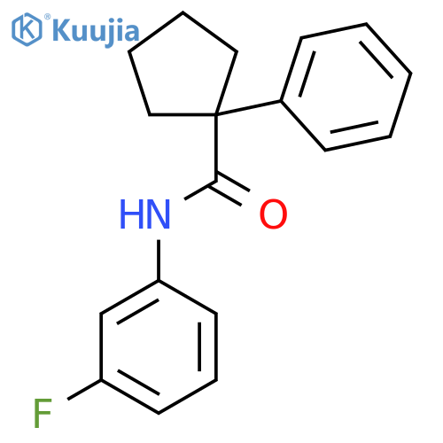 N-(3-Fluorophenyl)-1-phenylcyclopentane-1-carboxamide structure
