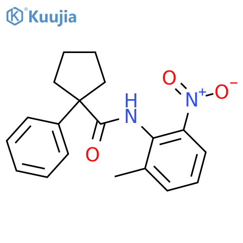 N-(2-methyl-6-nitrophenyl)-1-phenylcyclopentane-1-carboxamide structure