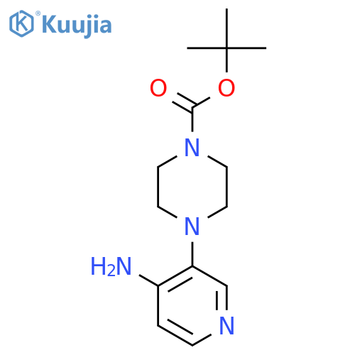 Tert-butyl 4-(4-aminopyridin-3-yl)piperazine-1-carboxylate structure