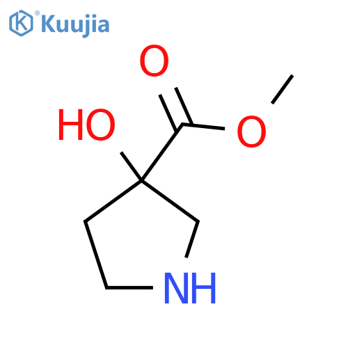 Methyl 3-hydroxypyrrolidine-3-carboxylate structure