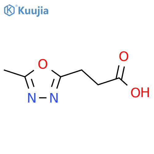 3-(5-Methyl-1,3,4-oxadiazol-2-yl)propanoic acid structure