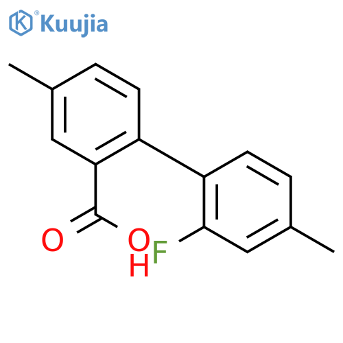 2-(2-fluoro-4-methylphenyl)-5-methylbenzoic Acid structure
