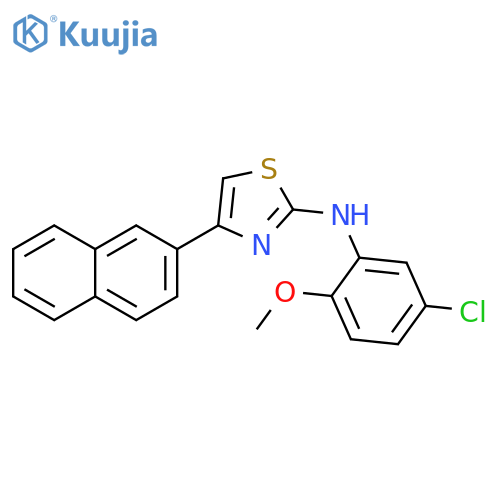 N-(5-Chloro-2-methoxyphenyl)-4-(2-naphthyl)-1,3-thiazol-2-amine structure