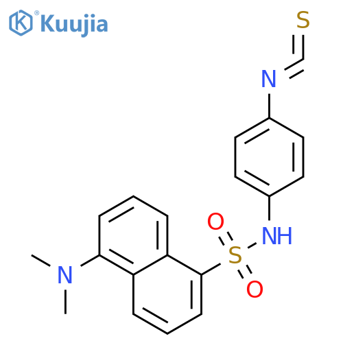 4-(N-1-Dimethylaminonaphthalene-5-sulfonylamino)phenyl isothiocyanate structure