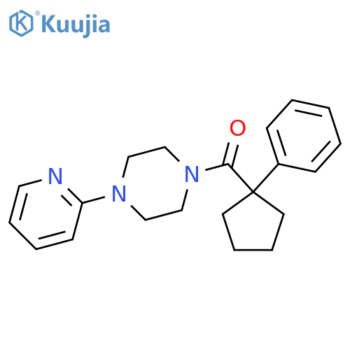 (1-phenylcyclopentyl)-(4-pyridin-2-ylpiperazin-1-yl)methanone structure