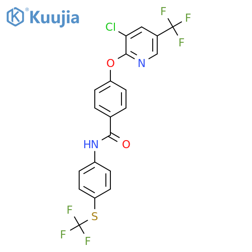 (4-(3-Chloro-5-(trifluoromethyl)(2-pyridyloxy))phenyl)-N-(4-(trifluoromethylthio)phenyl)formamide structure
