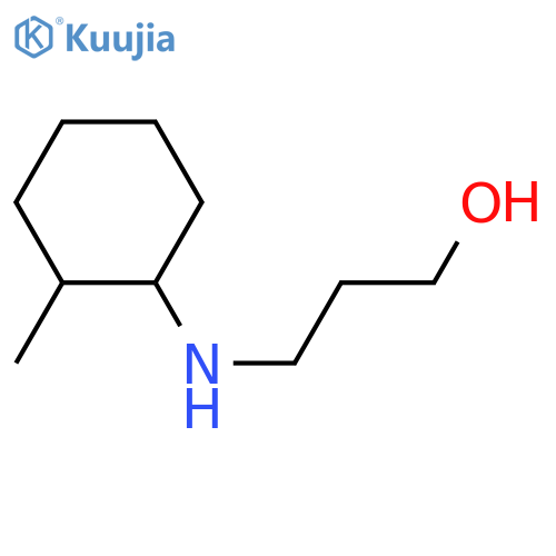 3-[(2-methylcyclohexyl)amino]propan-1-ol structure