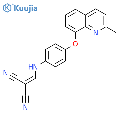 2-({4-(2-Methyl-8-quinolinyl)oxyanilino}methylene)malononitrile structure
