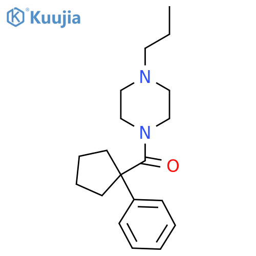 Phenylcyclopentyl 4-propylpiperazinyl ketone structure