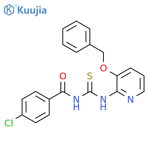 N-3-(Benzyloxy)-2-pyridinyl-N'-(4-chlorobenzoyl)thiourea structure