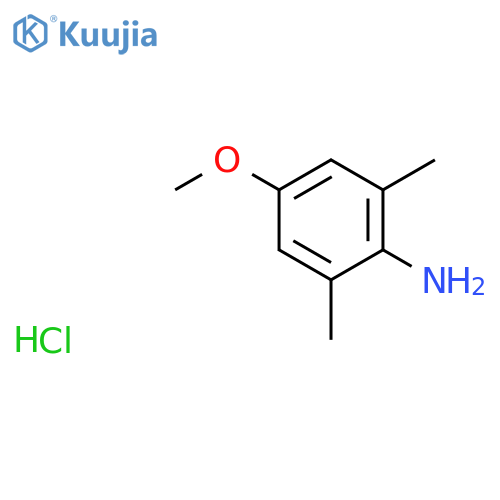 Benzenamine, 4-methoxy-2,6-dimethyl-, hydrochloride structure