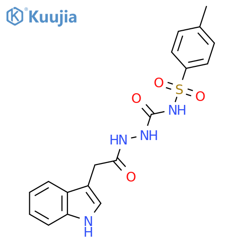 1-(2-(Indol-3-yl)-acetyl)-4-(4-toluenesulfonyl)semicarbazide structure