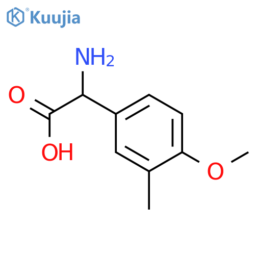Amino(4-methoxy-3-methylphenyl)acetic acid structure