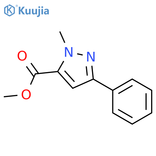 methyl 1-methyl-3-phenyl-1H-pyrazole-5-carboxylate structure