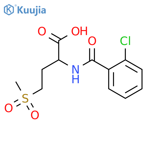 2-(2-Chlorophenyl)formamido-4-methanesulfonylbutanoic Acid structure