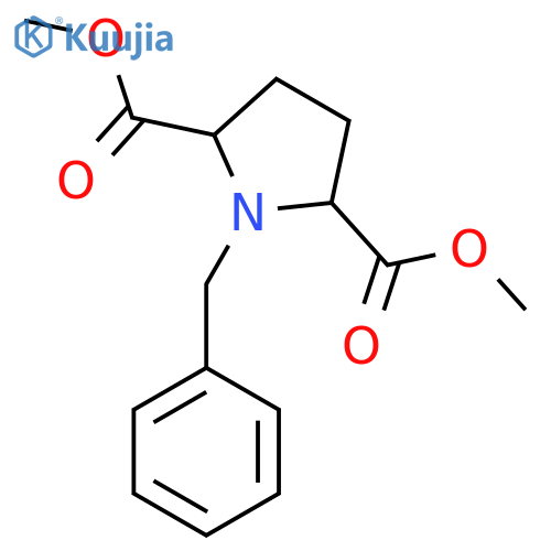 2,5-Dimethyl 1-benzylpyrrolidine-2,5-dicarboxylate structure