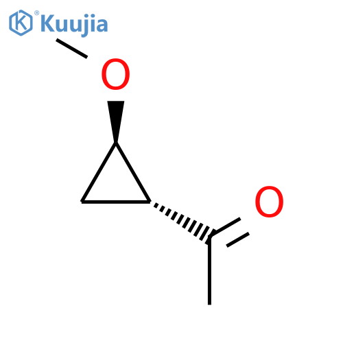 Ethanone,1-(2-methoxycyclopropyl)-, trans- (9CI) structure