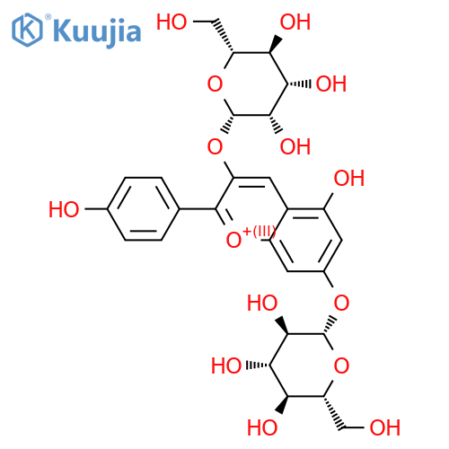 Pelargonidin 3,7-di-glucoside structure
