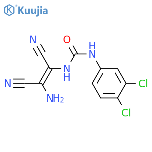 1-[(Z)-2-amino-1,2-dicyanoethenyl]-3-(3,4-dichlorophenyl)urea structure