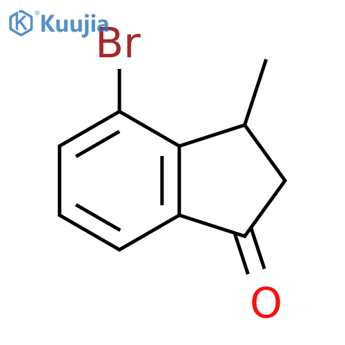 4-Bromo-3-methyl-2,3-dihydro-1H-inden-1-one structure