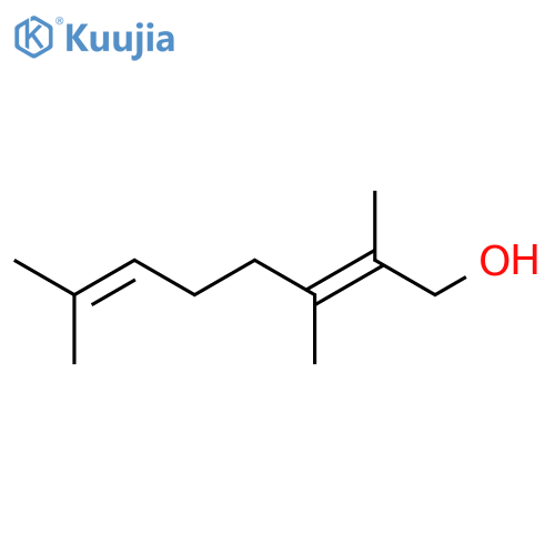 2,3,7-trimethylocta-2,6-dien-1-ol structure