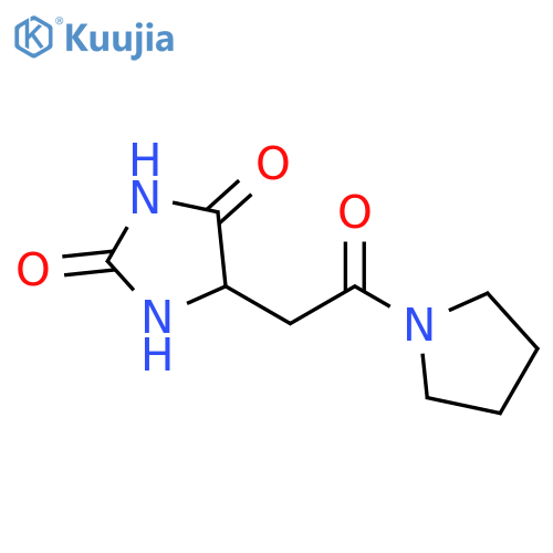 5-2-Oxo-2-(pyrrolidin-1-yl)ethylimidazolidine-2,4-dione structure