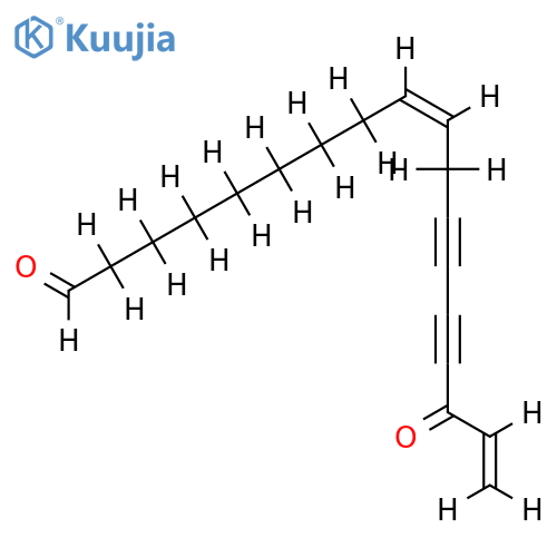 16-oxo-octadeca-9c,17-diene-12,14-diynal structure