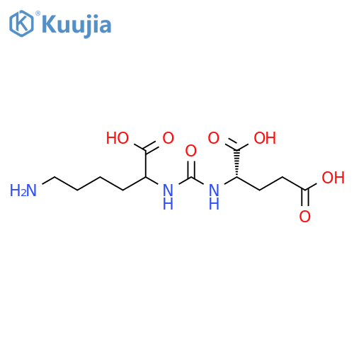 Glutamic acid, N-[[(5-amino-1-carboxypentyl)amino]carbonyl]- structure
