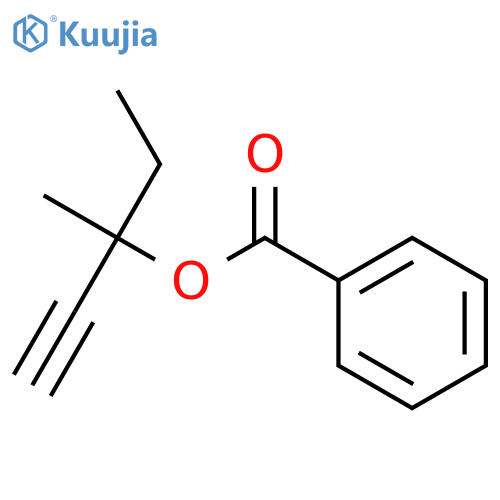 1-Pentyn-3-ol,3-methyl-, 3-benzoate structure