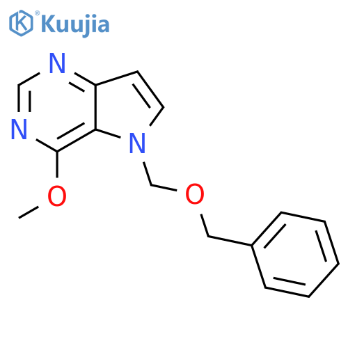 5-(Benzyloxymethyl)-4-methoxy-5h-pyrrolo[3,2-d]pyrimidine structure