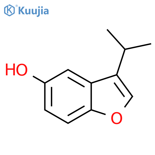 5-Benzofuranol,3-(1-methylethyl)- structure