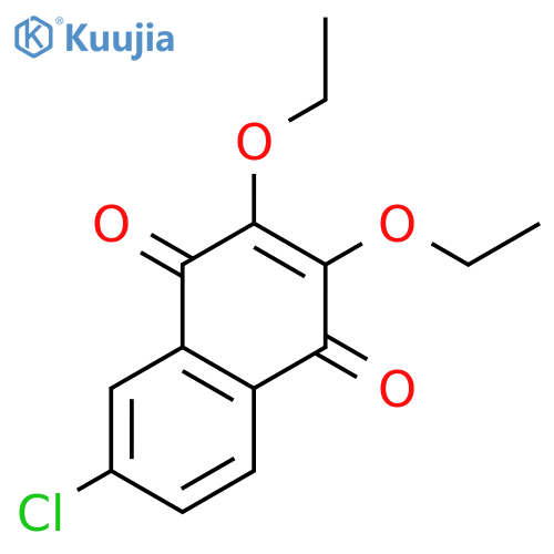 1,4-Naphthalenedione, 6-chloro-2,3-diethoxy- structure