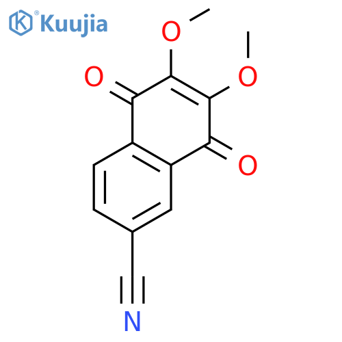6,7-Dimethoxy-5,8-dioxo-5,8-dihydronaphthalene-2-carbonitrile structure