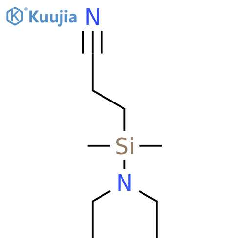 Propanenitrile,3-[(diethylamino)dimethylsilyl]- structure