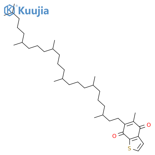 Benzo[b]thiophene-4,7-dione,6-(3,7,11,15,19,23-hexamethyltetracosyl)-5-methyl- (9CI) structure