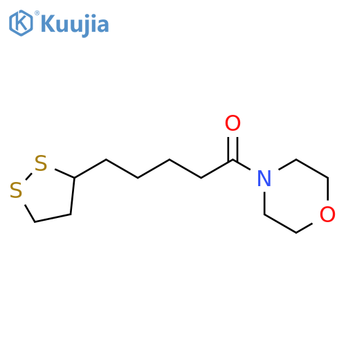 5-(dithiolan-3-yl)-1-morpholin-4-ylpentan-1-one structure