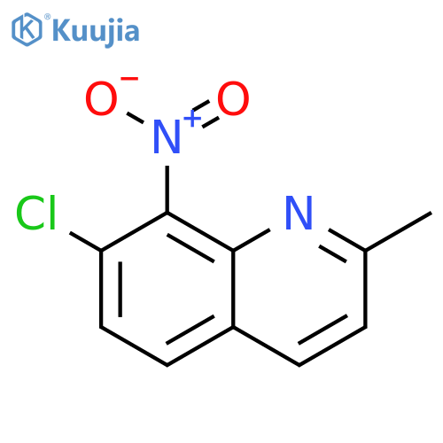 7-Chloro-2-methyl-8-nitro-quinoline structure