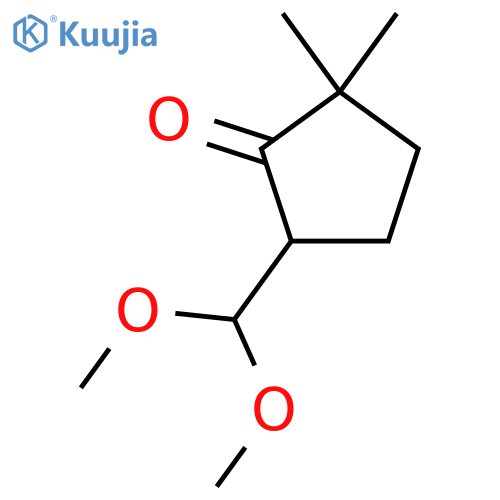 5-(Dimethoxymethyl)-2,2-dimethylcyclopentan-1-one structure