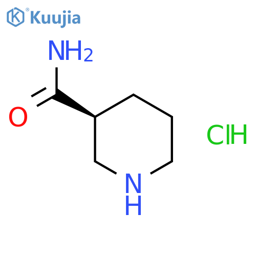 (3S)-piperidine-3-carboxamide hydrochloride structure