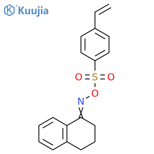 1(2H)-Naphthalenone, 3,4-dihydro-, O-[(4-ethenylphenyl)sulfonyl]oxime structure
