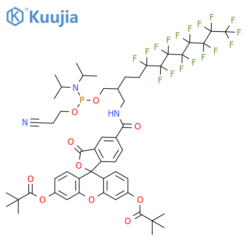 Fluorous 5'-fluorescein CEP structure