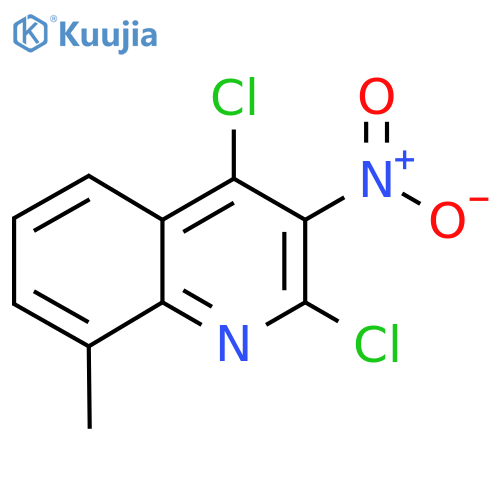 2,4-Dichloro-8-methyl-3-nitroquinoline structure