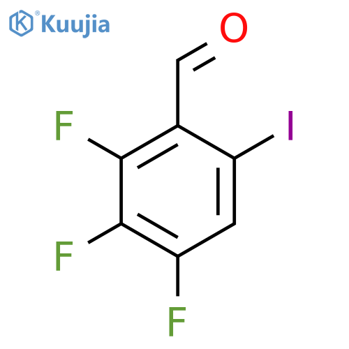 2,3,4-Trifluoro-6-iodobenzaldehyde structure