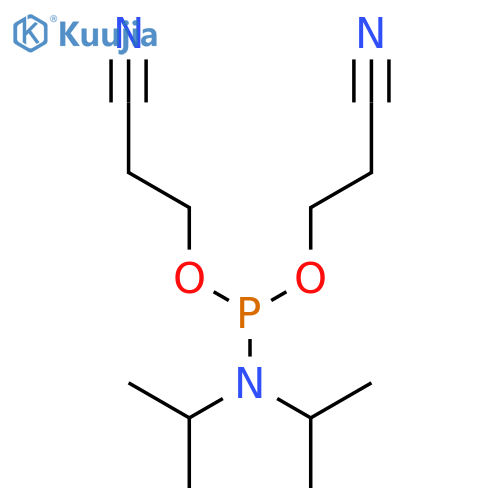 Bis(2-cyanoethyl)-N,N-diisopropyl Phosphoramidite structure