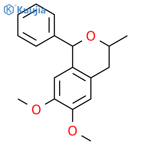 1H-2-Benzopyran, 3,4-dihydro-6,7-dimethoxy-3-methyl-1-phenyl- structure